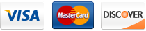 Credit Cards: Visa, Mastercard, Discover